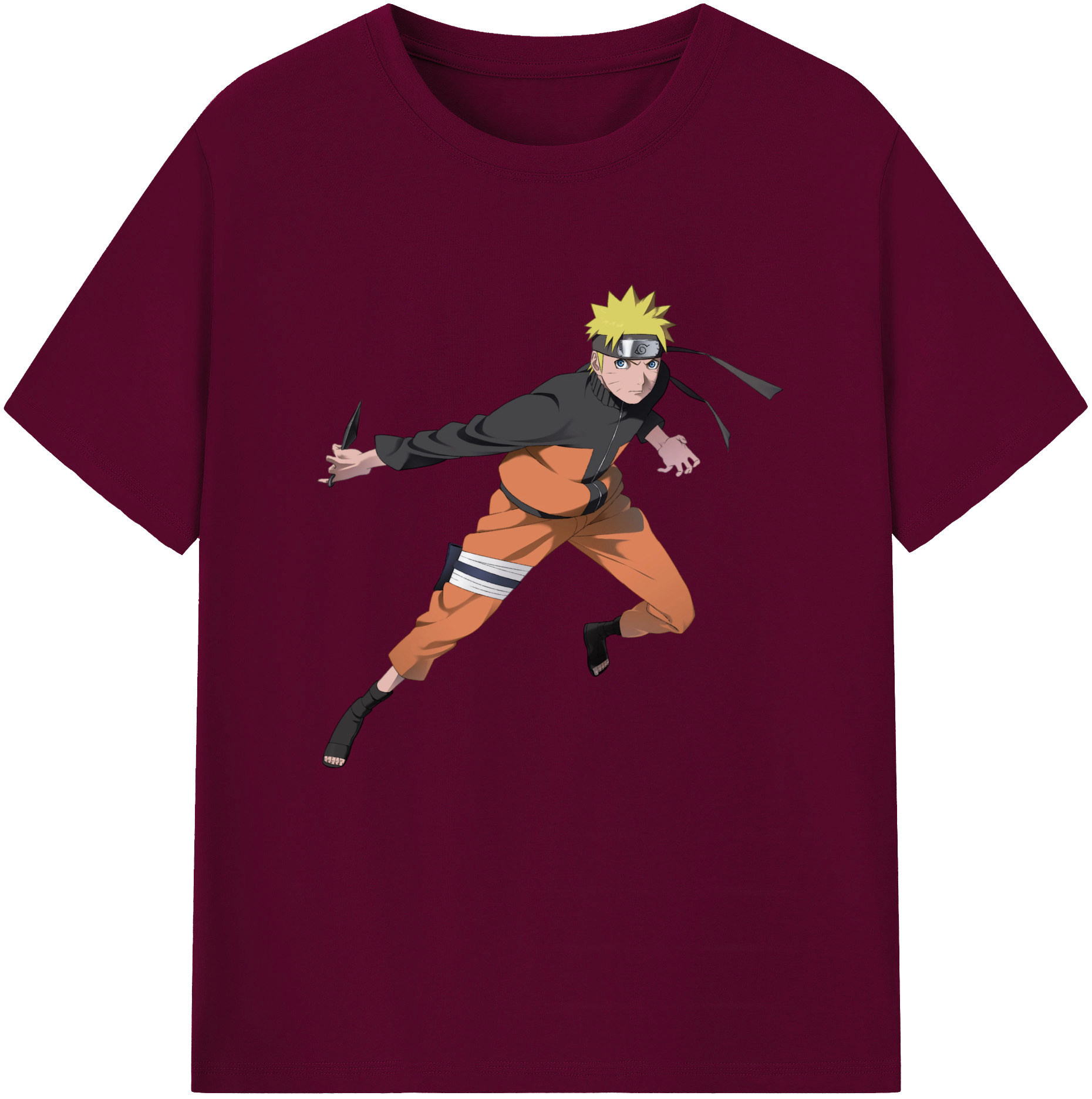 NARUTO -ナルト- うずまき ナルト Uzumaki Naruto レディースカジュアルプリントTシャツ（綿100％）